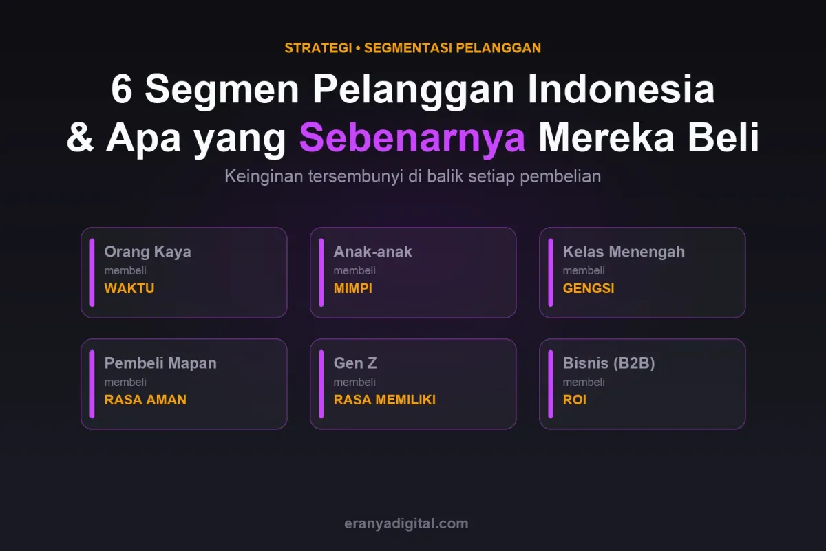 Map of 6 Customer Segments in Indonesia and the Hidden Desire of Each — Strategy Guide for Business Owners